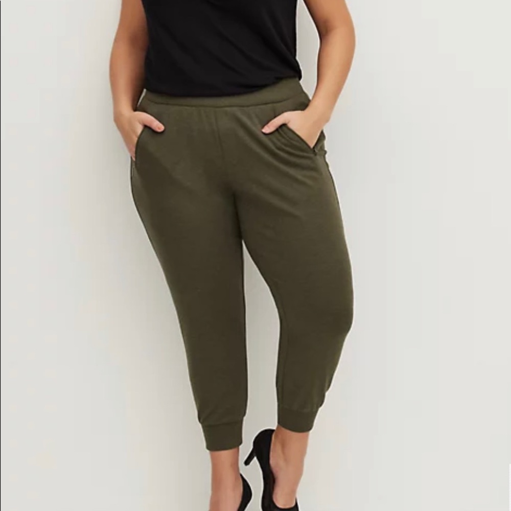 Green jogger pants